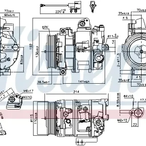Kracherpreis NISSENS 890117 - Kompressor, Klimaanlage - ** FIRST FIT **