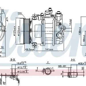Abverkauf NISSENS 890140 - Kompressor, Klimaanlage - ** FIRST FIT **