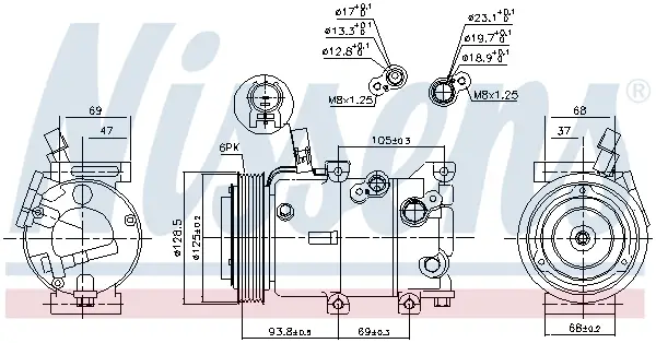 Highlight NISSENS 890237 - Kompressor, Klimaanlage - ** FIRST FIT **