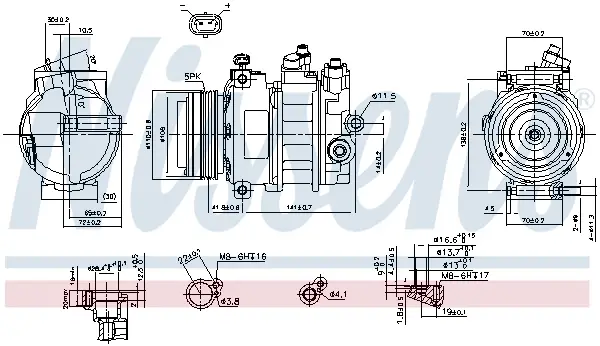 NISSENS 89031 - Kompressor, Klimaanlage - ** FIRST FIT ** Preisreduziert