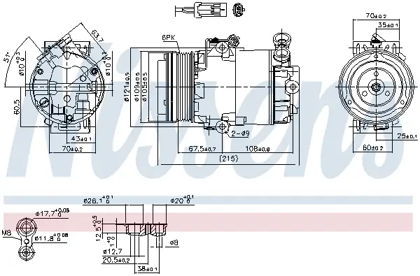 NISSENS 89042 - Kompressor, Klimaanlage - ** FIRST FIT ** Bestseller