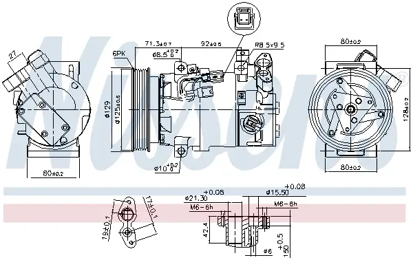 NISSENS 890586 - Kompressor, Klimaanlage - ** FIRST FIT ** Aktuell