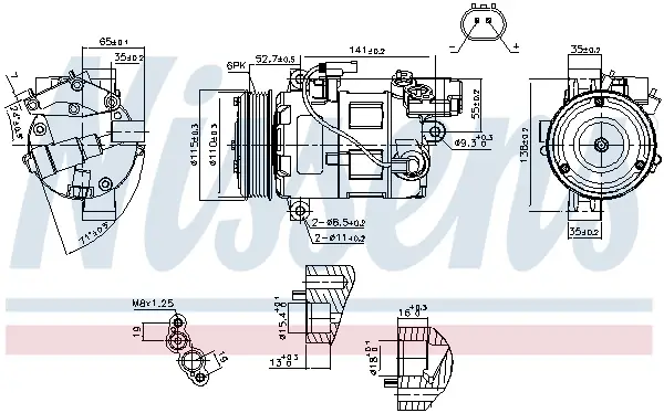 NISSENS 89086 - Kompressor, Klimaanlage - ** FIRST FIT ** Neu Im Sortiment