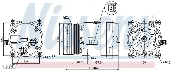 Meistverkauft NISSENS 89122 - Kompressor, Klimaanlage - ** FIRST FIT **