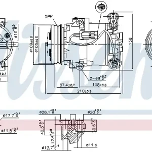 Bestpreis NISSENS 89215 - Kompressor, Klimaanlage - ** FIRST FIT **
