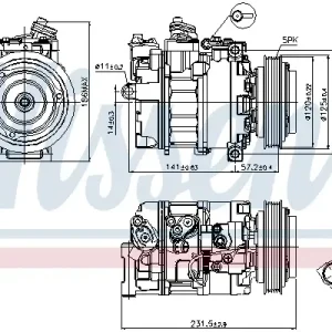 Schneller Versand NISSENS 89231 - Kompressor, Klimaanlage - ** FIRST FIT **
