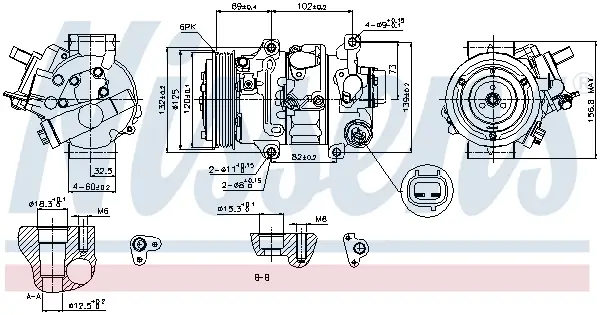 Aktuell NISSENS 89314 - Kompressor, Klimaanlage - ** FIRST FIT **