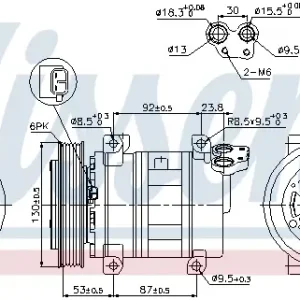 Sichere Zahlung NISSENS 89330 - Kompressor, Klimaanlage - ** FIRST FIT **