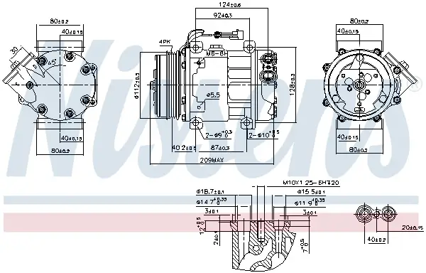 Begrenztes Angebot NISSENS 89347 - Kompressor, Klimaanlage - ** FIRST FIT **