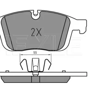 Wochenendangebot MEYLE 025 223 8619/PD - Bremsbelagsatz, Scheibenbremse - MEYLE-PD Advanced performance and design.