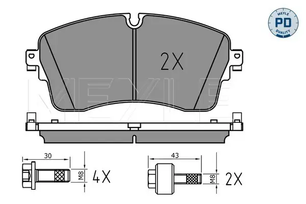 Online Kaufen MEYLE 025 224 8517/PD - Bremsbelagsatz, Scheibenbremse - MEYLE-PD Advanced performance and design.