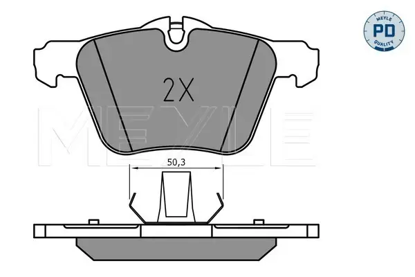 Kracherpreis MEYLE 025 240 7920/PD - Bremsbelagsatz, Scheibenbremse - MEYLE-PD Advanced performance and design.
