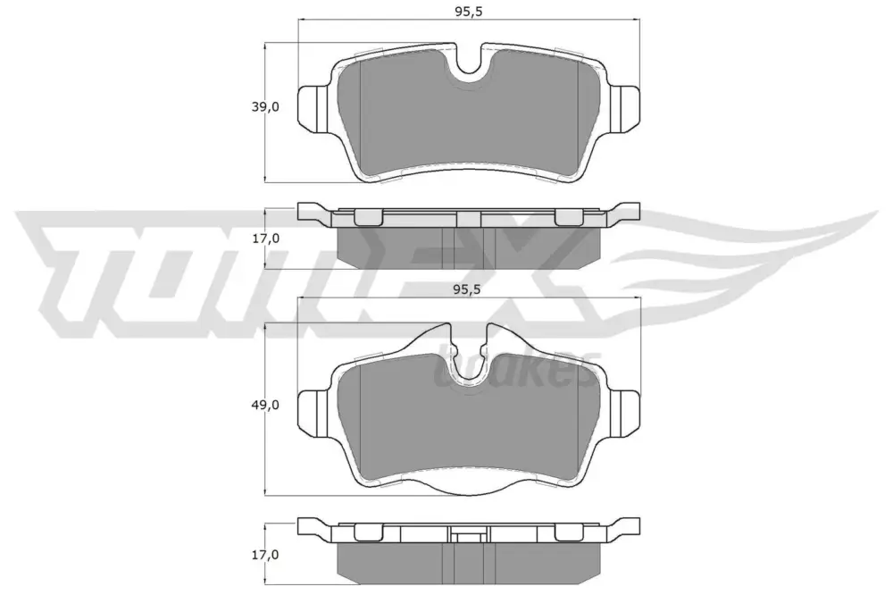 Saisonangebot TOMEX Brakes TX 16-05 - Bremsbelagsatz, Scheibenbremse
