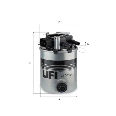 UFI 24.061.01 - Kraftstofffilter Geprüft