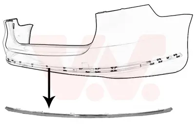 Markenprodukt VAN WEZEL 5740551 - Zier-/Schutzleiste, Stoßfänger - ** Equipart **