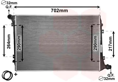 Billig VAN WEZEL 58002224 - Kühler, Motorkühlung - *** IR PLUS ***