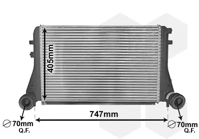 Aktuell VAN WEZEL 58004227 - Ladeluftkühler