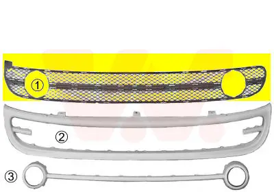 VAN WEZEL 5803499 - Lüftungsgitter, Stoßfänger Ausverkauf