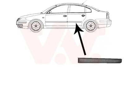 Markenware VAN WEZEL 5836425 - Zier-/Schutzleiste, Tür