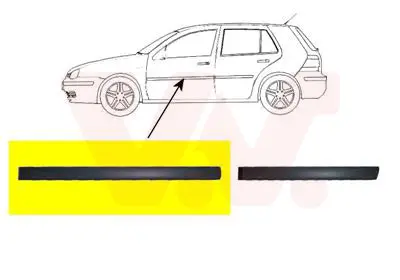 VAN WEZEL 5888423 - Zier-/Schutzleiste, Tür Direktkauf