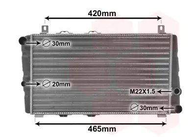 Wochenendangebot VAN WEZEL 76002002 - Kühler, Motorkühlung