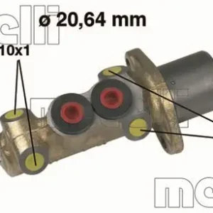 Top-Angebot METELLI 05-0059 - Hauptbremszylinder