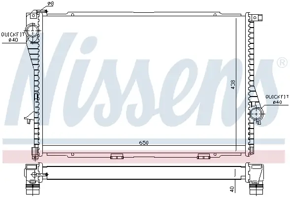NISSENS 60754A - Kühler, Motorkühlung Sonderangebot