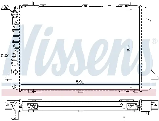 Preiswert NISSENS 60466A - Kühler, Motorkühlung