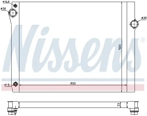 NISSENS 60768 - Kühler, Motorkühlung Top-Angebot