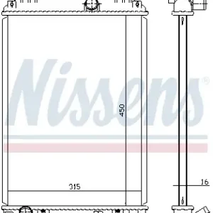 Begrenztes Angebot NISSENS 617547 - Kühler, Motorkühlung
