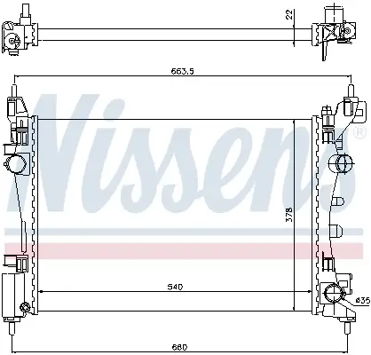NISSENS 61918 - Kühler, Motorkühlung Sale