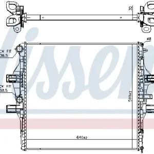 Top-Seller NISSENS 61989 - Kühler, Motorkühlung