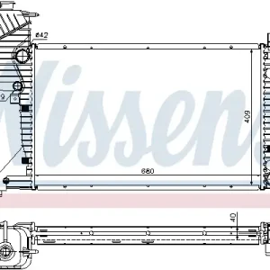 Sale NISSENS 62519A - Kühler, Motorkühlung