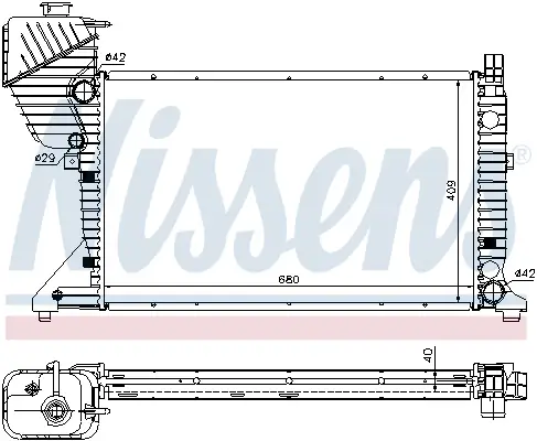 Sale NISSENS 62519A - Kühler, Motorkühlung