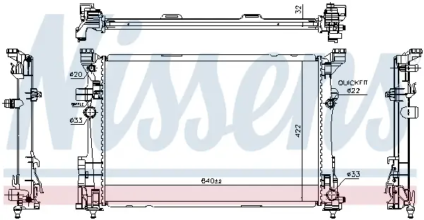 Sonderaktion NISSENS 627063 - Kühler, Motorkühlung