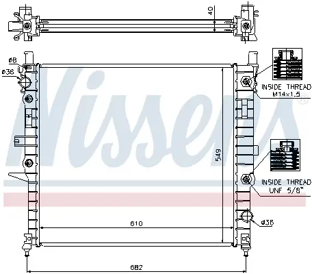 NISSENS 62788A - Kühler, Motorkühlung Super-Preis