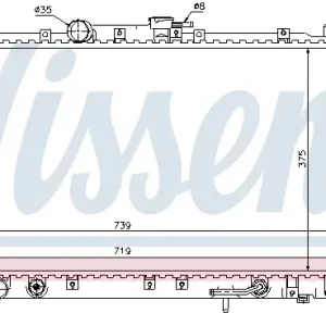Kracherpreis NISSENS 62869A - Kühler, Motorkühlung