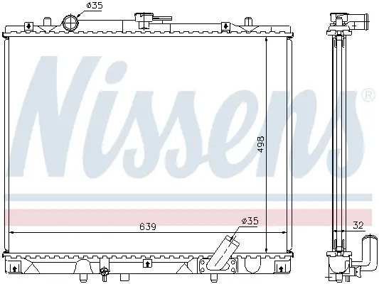 Schnäppchen NISSENS 62895A - Kühler, Motorkühlung - ** FIRST FIT **