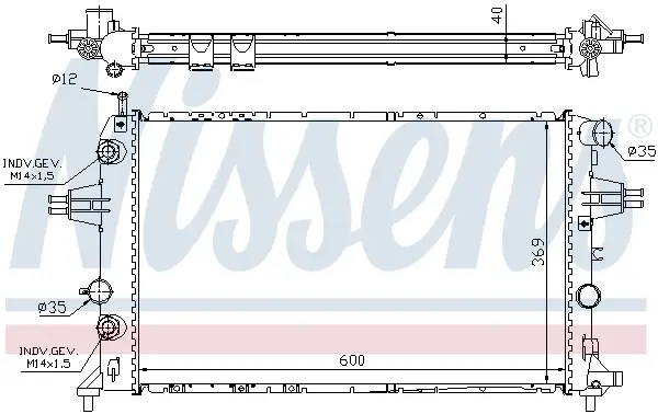 Expressversand NISSENS 63003A - Kühler, Motorkühlung