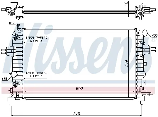 NISSENS 63027A - Kühler, Motorkühlung - ** FIRST FIT ** Neue Ware