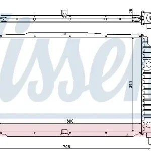 Mega-Angebot NISSENS 630705 - Kühler, Motorkühlung
