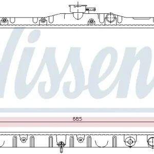 Echt NISSENS 63304 - Kühler, Motorkühlung