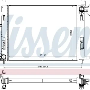 Preisreduziert NISSENS 637624 - Kühler, Motorkühlung