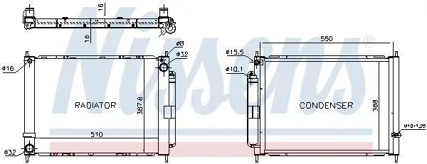 Neu NISSENS 637636 - Kühlmodul