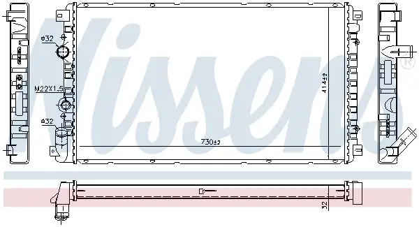 NISSENS 637652 - Kühler, Motorkühlung Sonderangebot