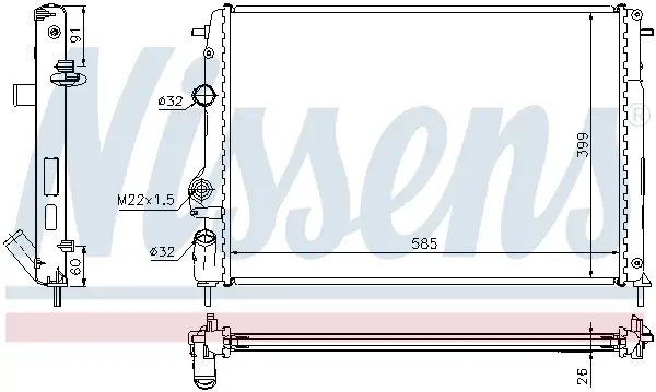 NISSENS 63896A - Kühler, Motorkühlung - ** FIRST FIT ** Preisknaller