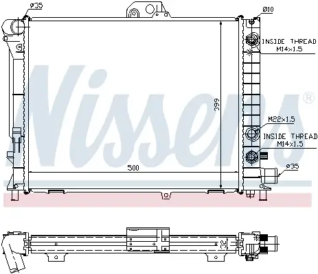 Sonderaktion NISSENS 64033A - Kühler, Motorkühlung