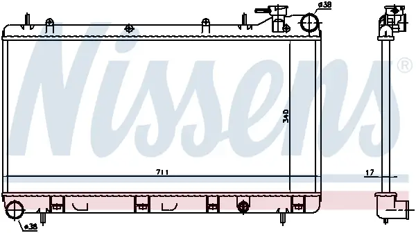 Beliebt NISSENS 64185 - Kühler, Motorkühlung