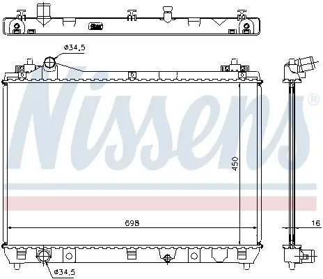 NISSENS 64200 - Kühler, Motorkühlung Finale Aktion