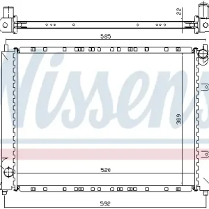 Solange Der Vorrat Reicht NISSENS 64307A - Kühler, Motorkühlung - ** FIRST FIT **